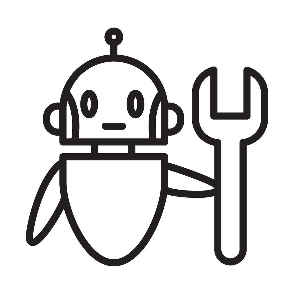 chatbot assistant virtual icon isolated vector