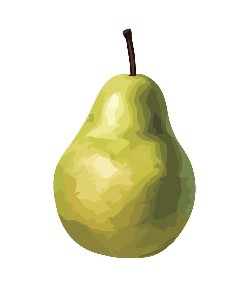 Juicy pear fruit symbolizes freshness and nature icon isolated vector