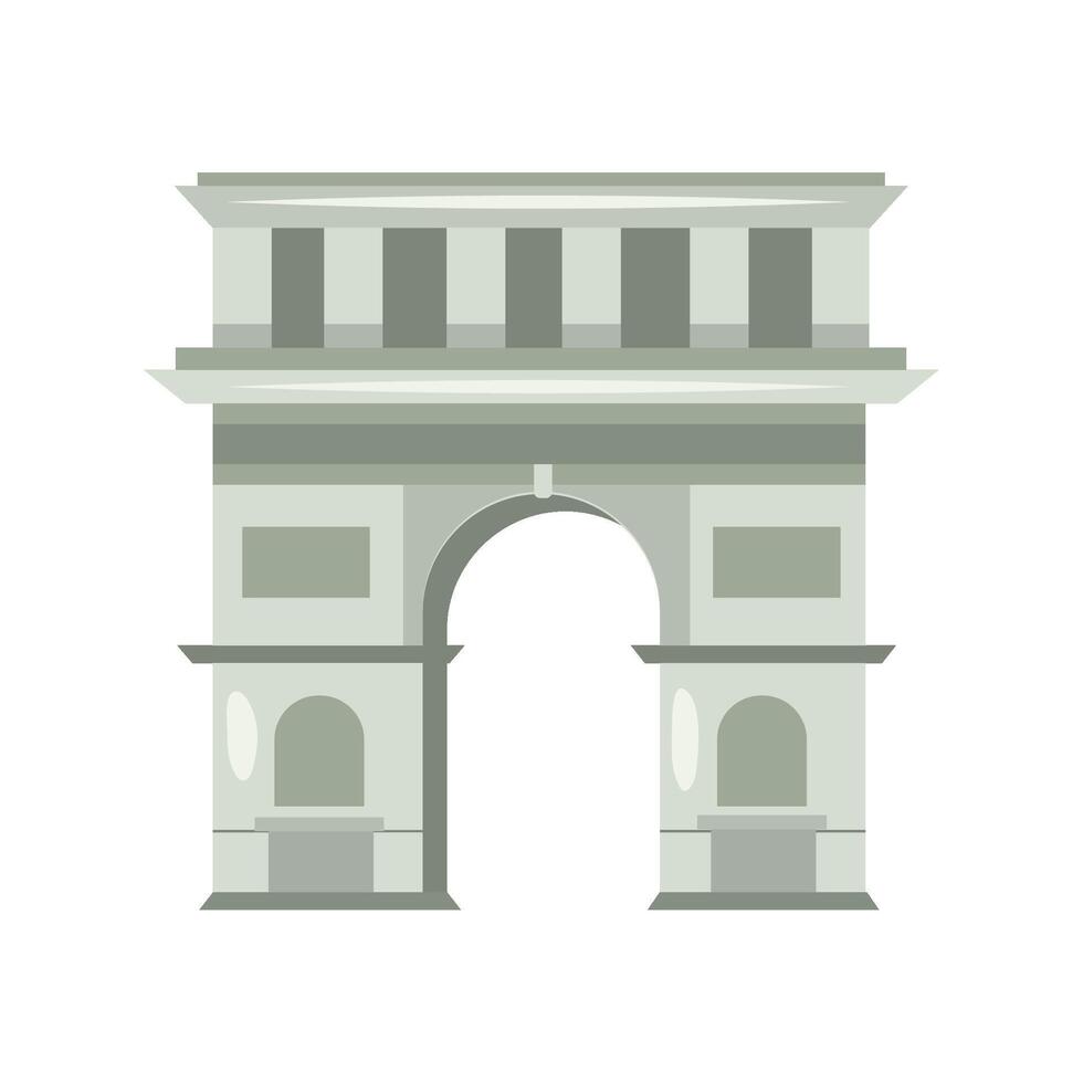 arch of triumph isolated vector