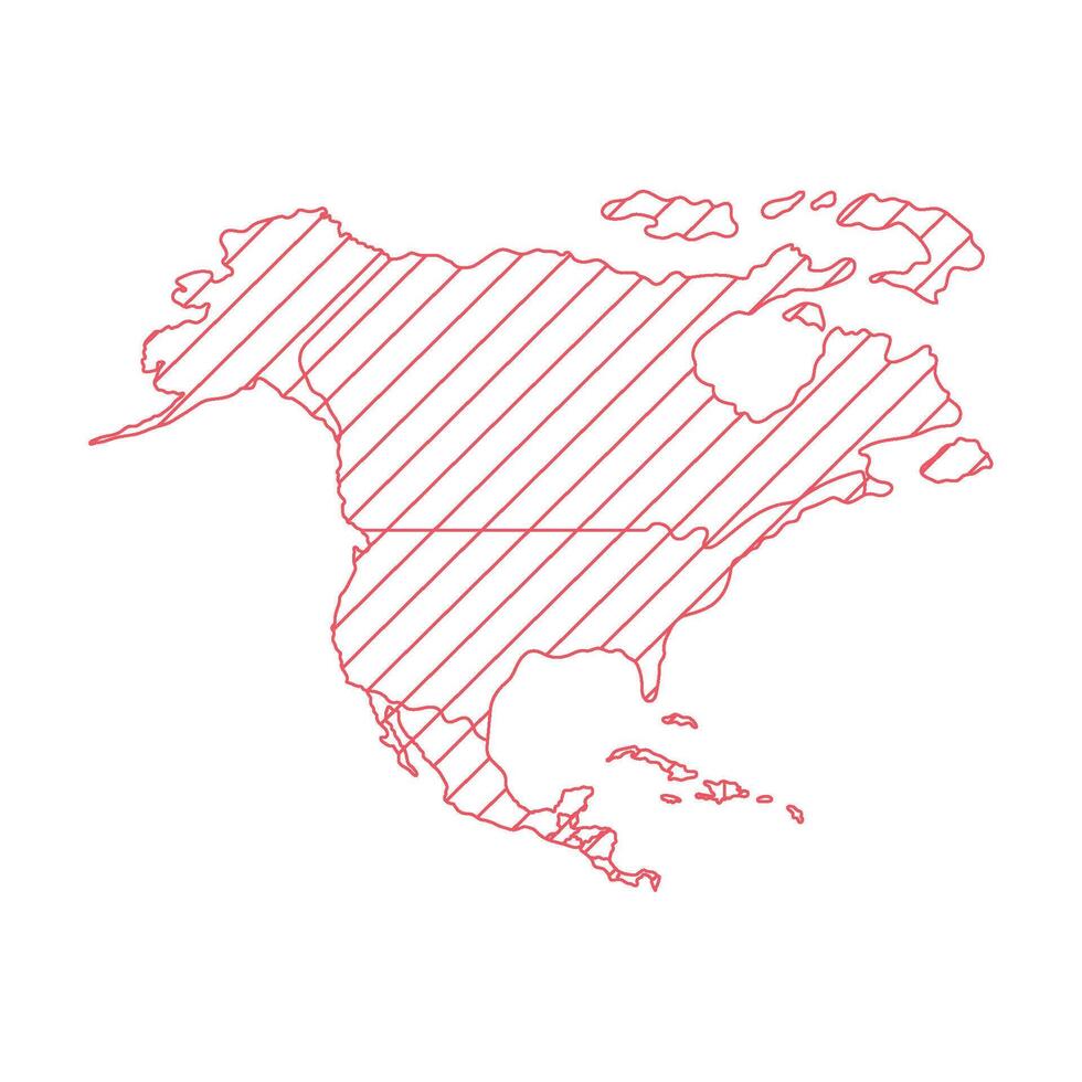 america north design isolated vector