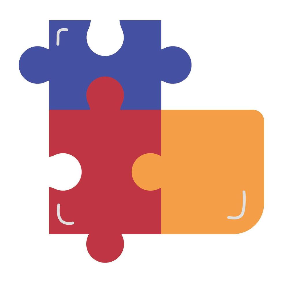 puzzle pieces toy design vector