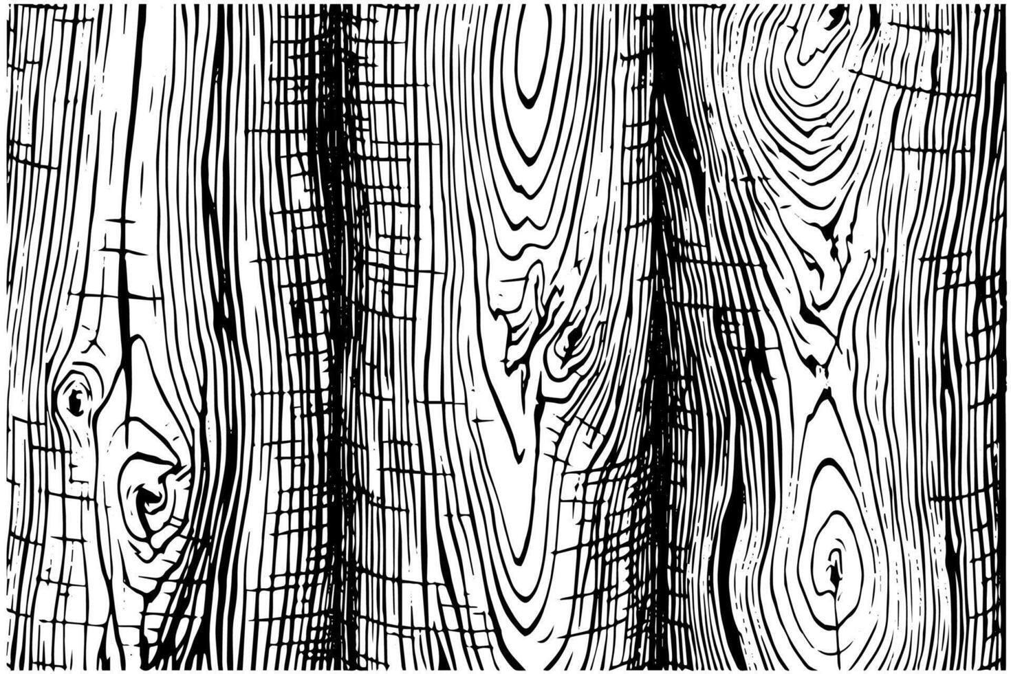 Distress dry wooden overlay texture. Template for design. Pattern for empty background. Illustration in engraved style. vector