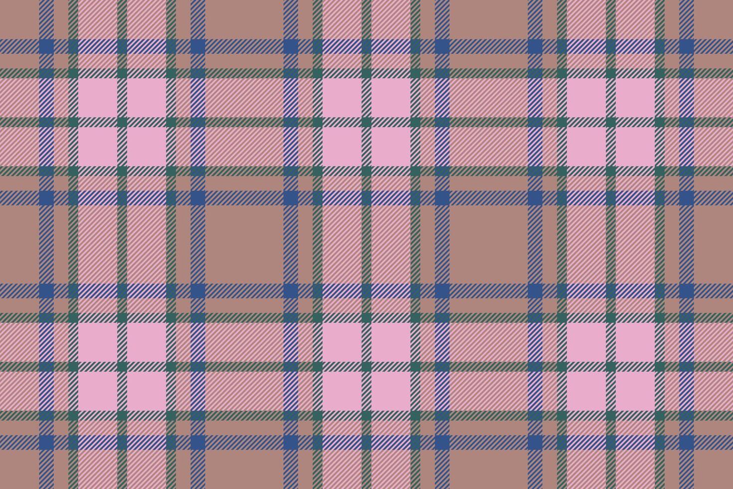 Plaid background, check seamless pattern in pink. fabric texture for textile print, wrapping paper, gift card or wallpaper. vector