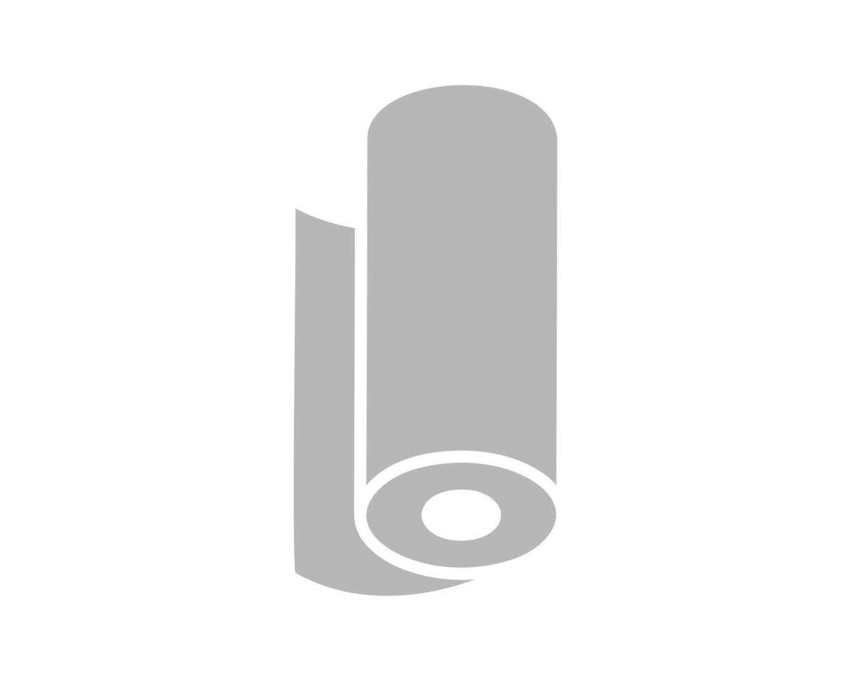 Textile roll icon. Paper tube illustration design for kitchen cleaning towel, carpet, scroll whatman, fabric. vector
