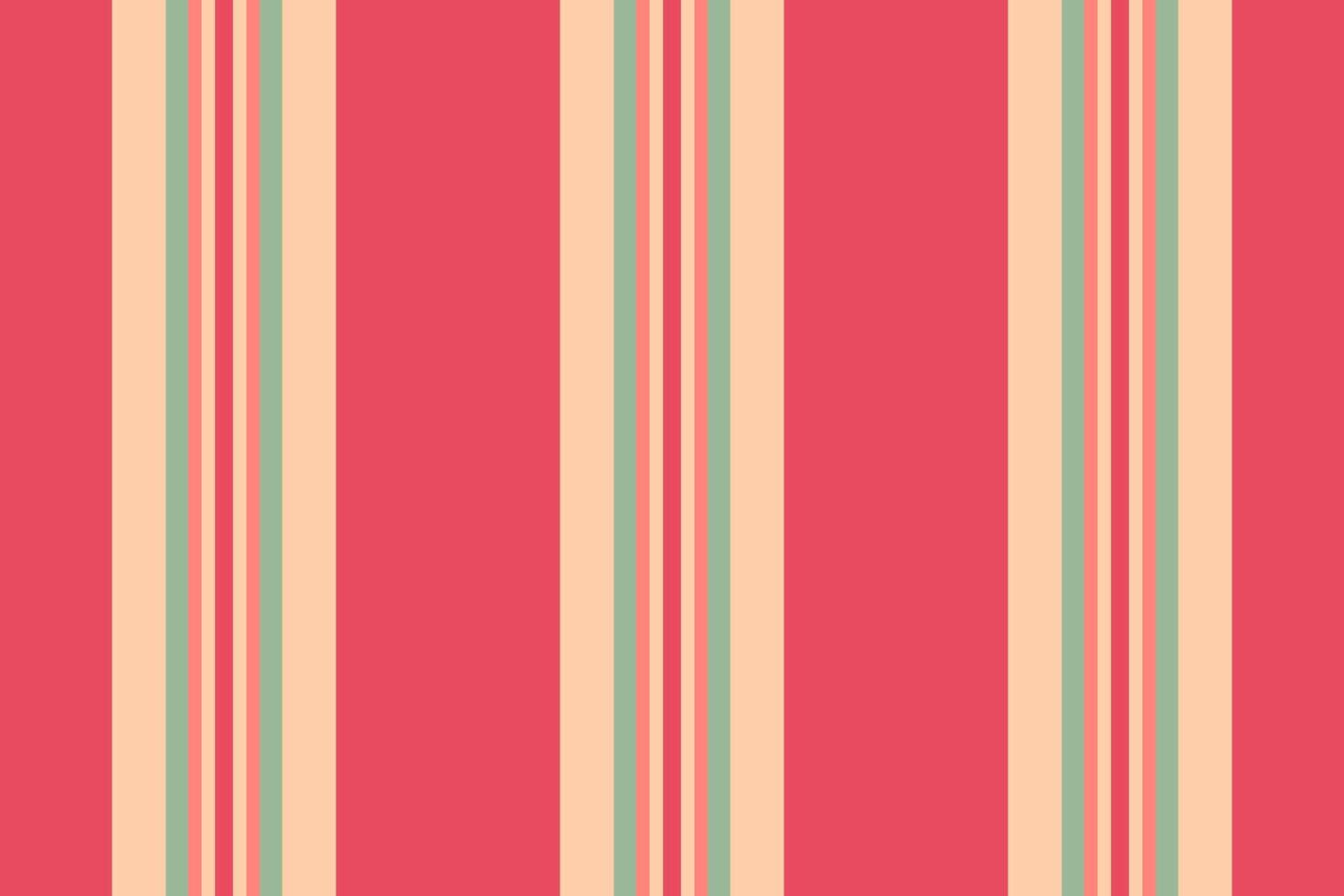 Living room seamless stripe fabric, greeting textile vertical texture. Creation lines background pattern in red and orange colors. vector
