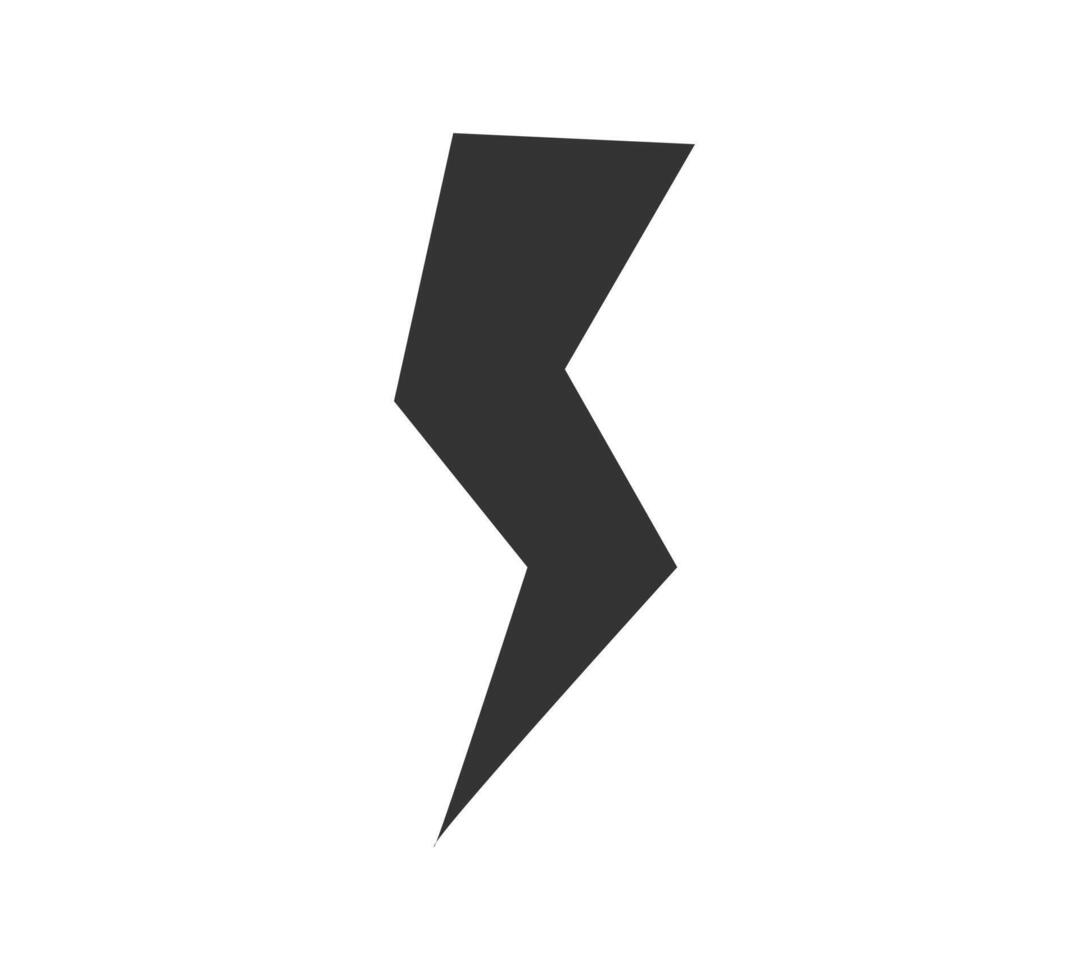 Power energy emblem. Electricity flash symbol. Charge or danger icon vector
