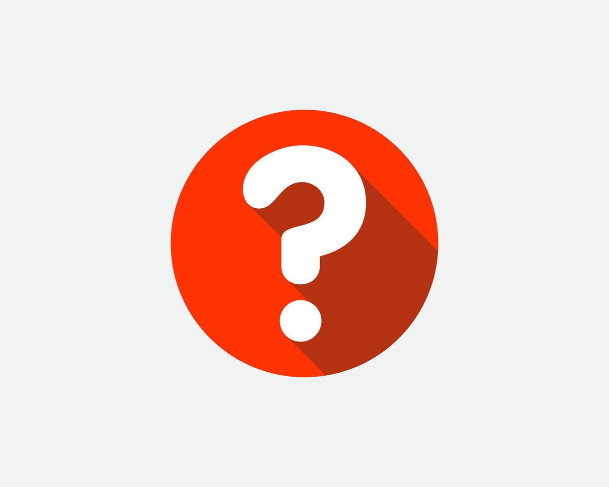 Large question mark. Searching for answer. illustration. vector