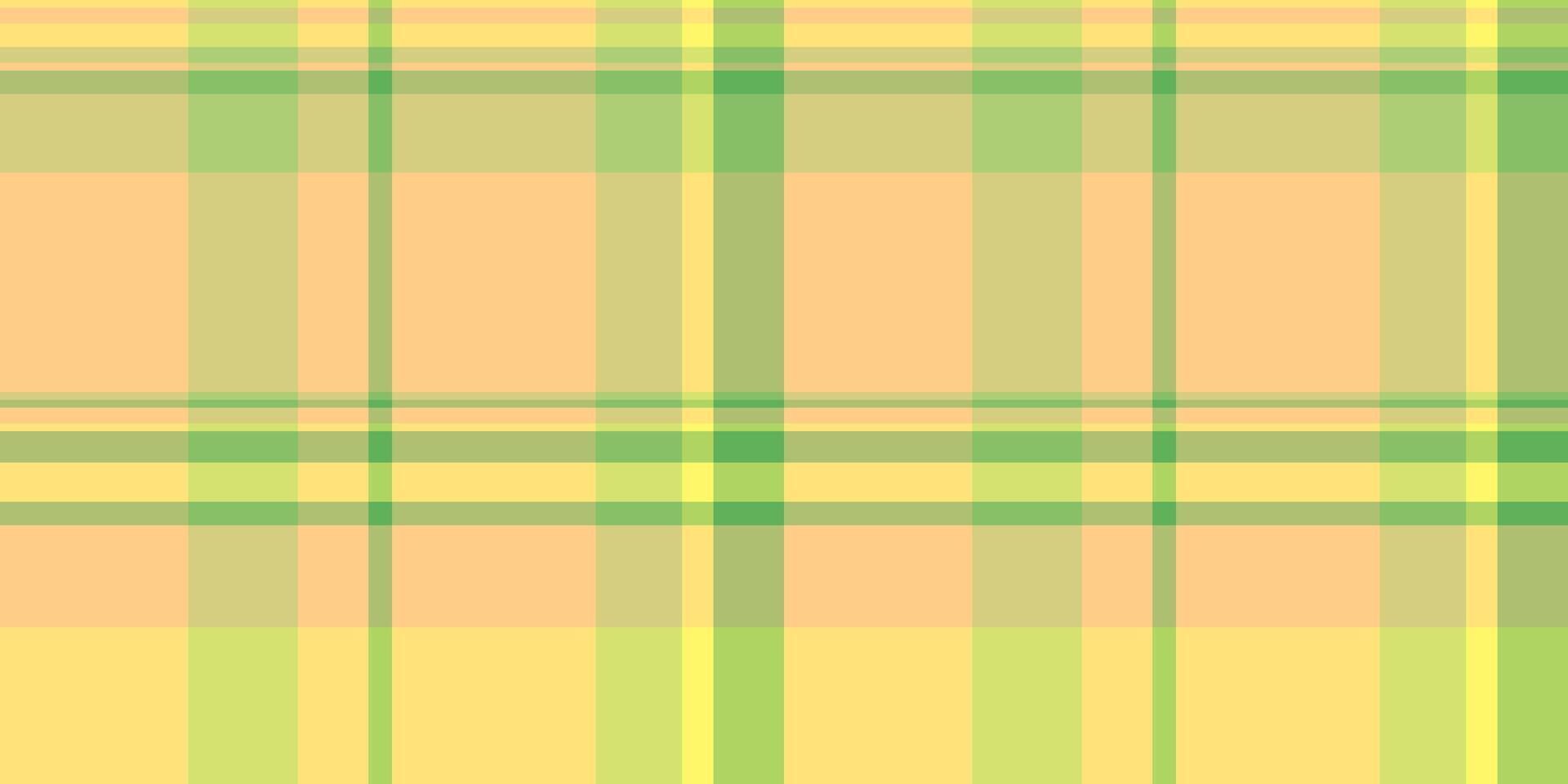 American check tartan background, advertising fabric pattern. Paint texture plaid textile seamless in yellow and lime colors. vector
