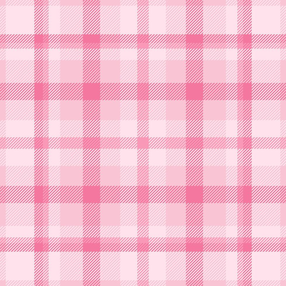 Mesh plaid texture pattern, african textile fabric seamless. Material check background tartan in light and red colors. vector
