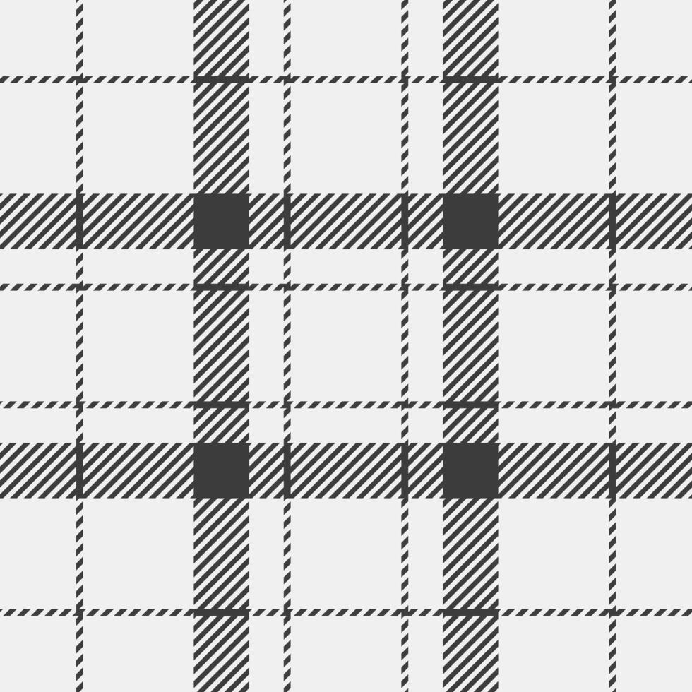 Suite fabric texture, bedding background check textile. Diagonal plaid seamless tartan pattern in white and grey colors. vector