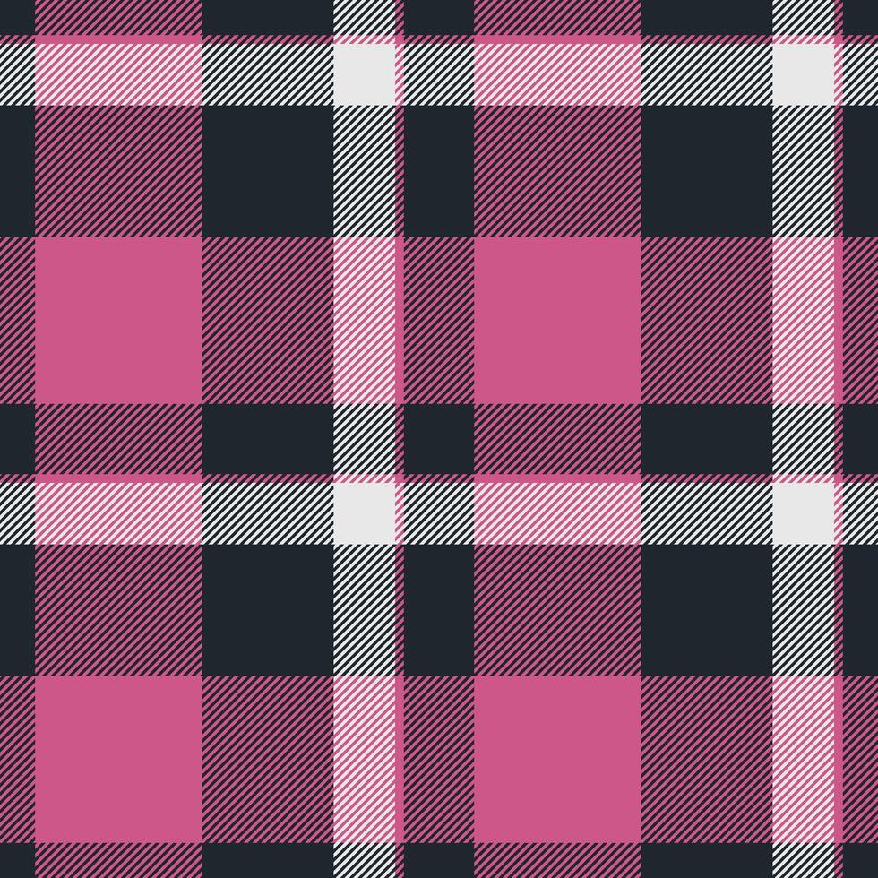 Small pattern background tartan, serene plaid textile. Fiber fabric texture check seamless in dark and pink colors. vector
