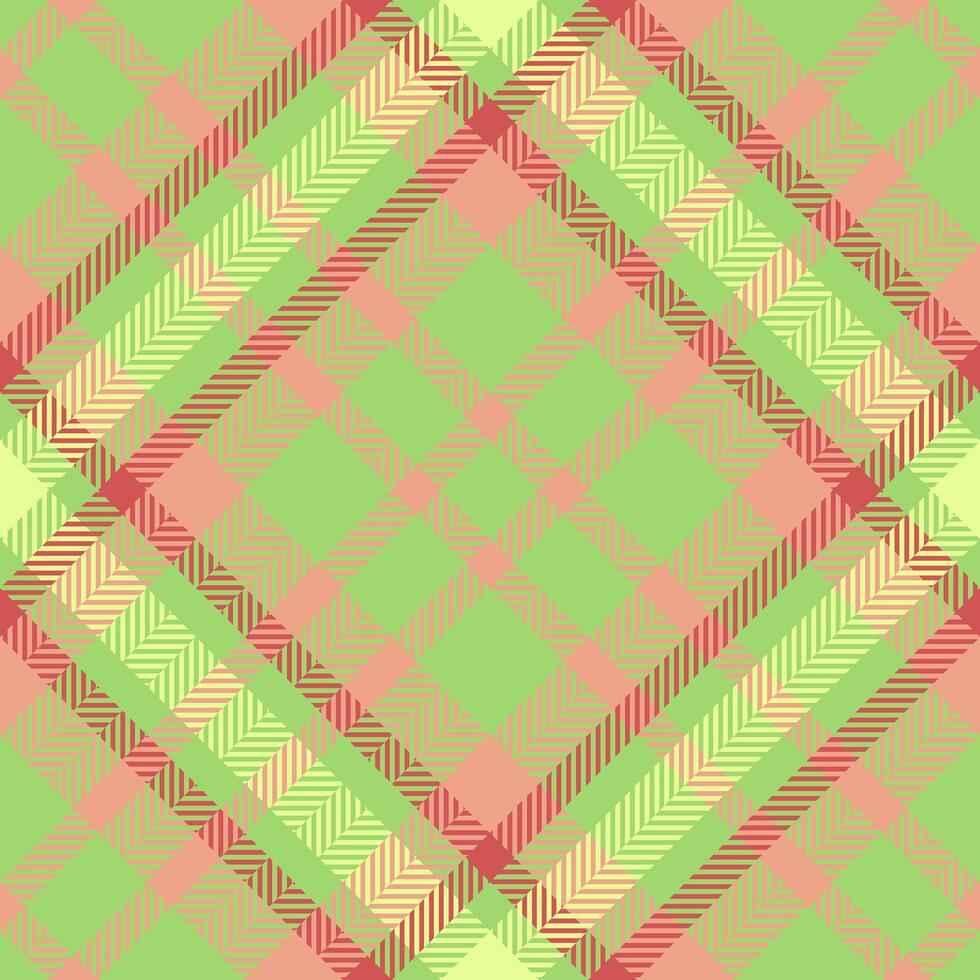 Easter fabric tartan check, selection plaid background . November texture seamless textile pattern in green and orange colors. vector