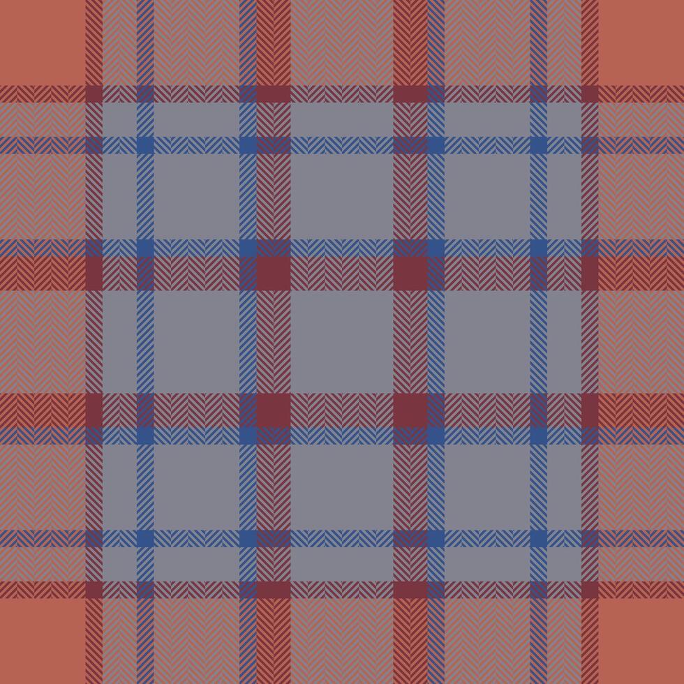 Plaid check pattern. Seamless fabric texture. Tartan textile print. vector