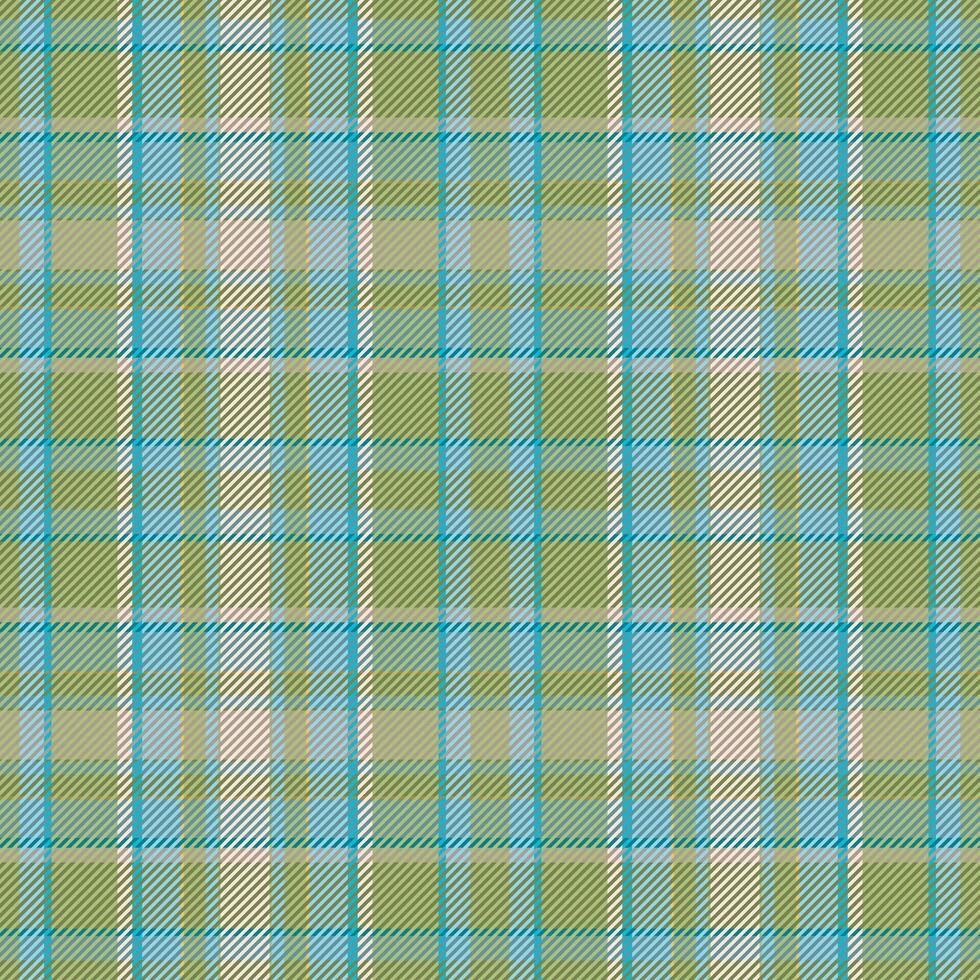 Tartan plaid pattern in green. Print fabric texture seamless. Check background. vector