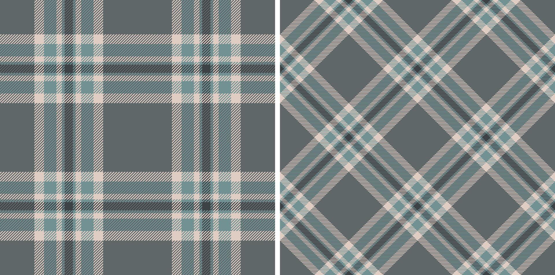 Pattern tartan seamless of texture check textile with a plaid background fabric. Set in winter colors for decorating styles interior . vector