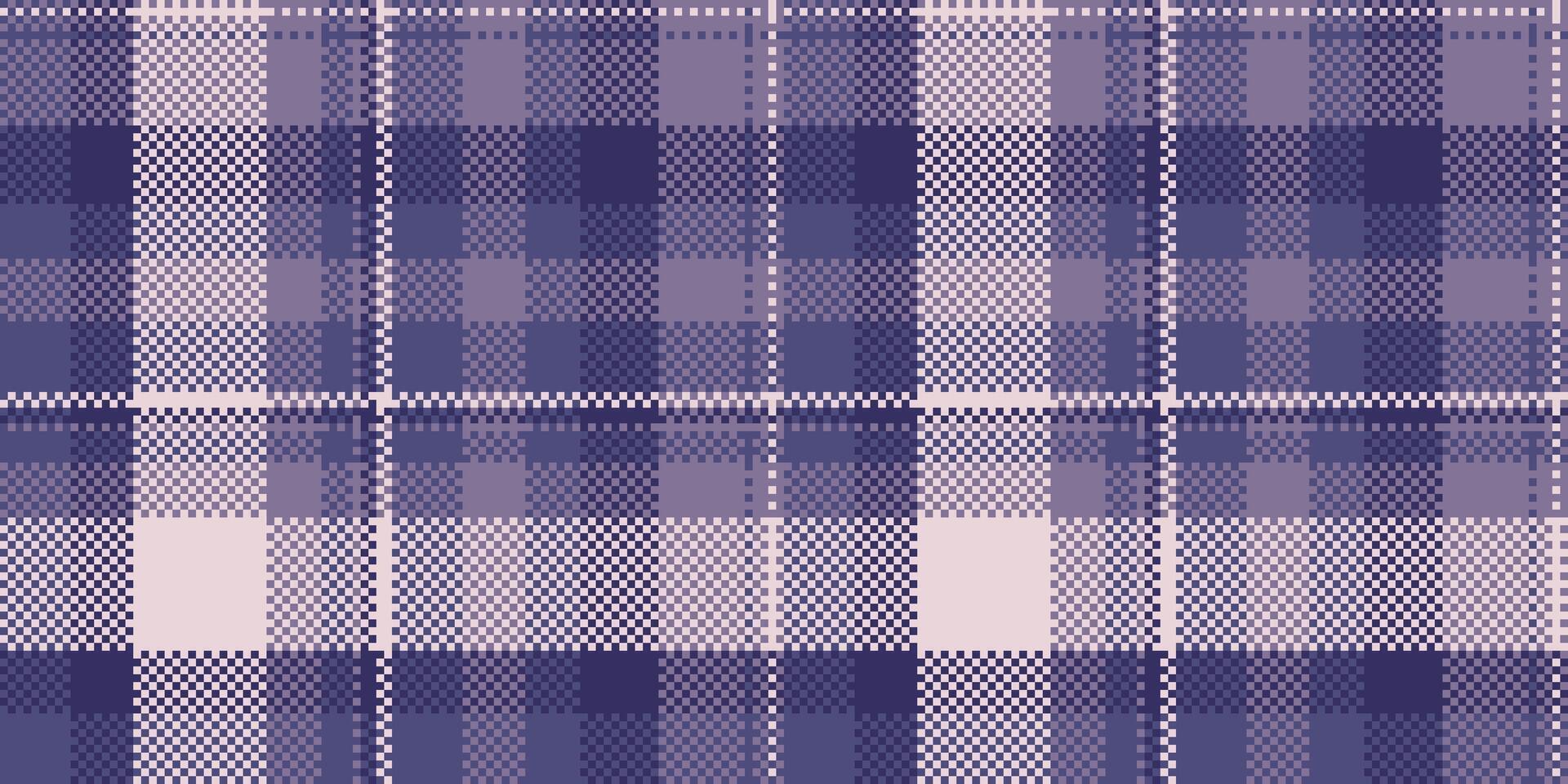 Mat texture tartan seamless, present fabric background . Interior plaid check textile pattern in indigo and pastel colors. vector