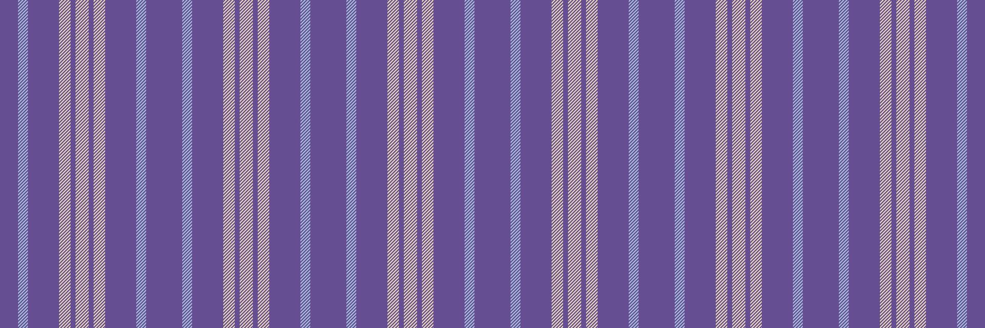 Blanket stripe fabric, suit background textile vertical. Refresh seamless texture pattern lines in violet and light colors. vector