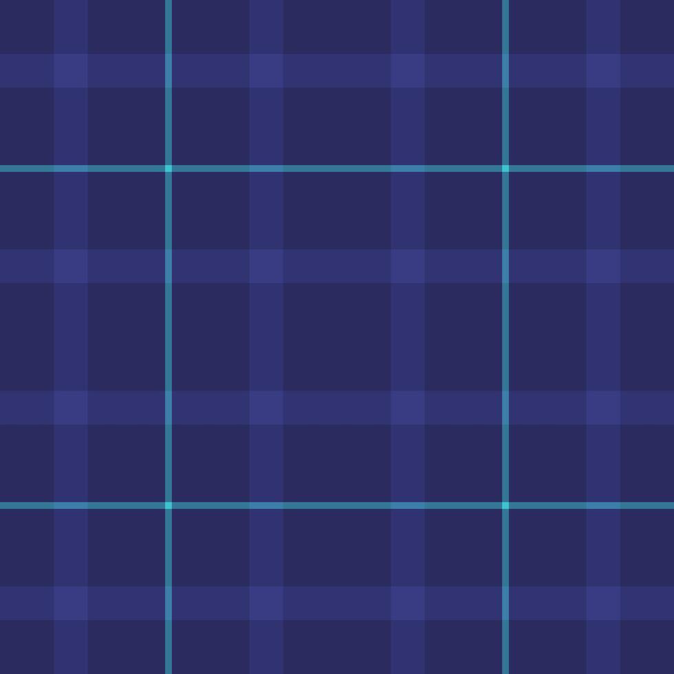 Picnic pattern plaid background, silk check fabric tartan. Exotic seamless texture textile in blue and cyan colors. vector