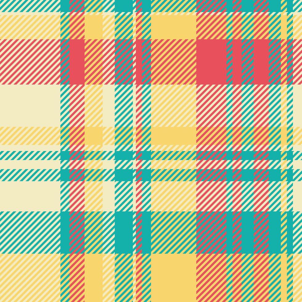 Multi seamless plaid , elegant background check textile. Hat pattern tartan texture fabric in light and teal colors. vector