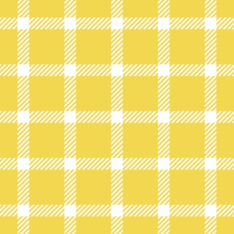 Everyday plaid fabric seamless, repeat textile tartan. Micro texture background pattern check in yellow and white colors. vector