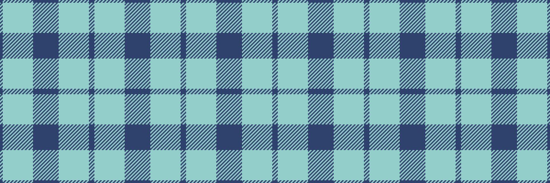 Decorative plaid tartan background, mixed textile fabric. Male texture check pattern seamless in blue and light colors. vector
