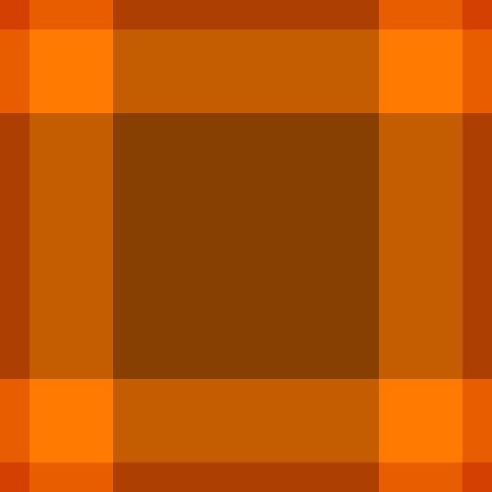 Stripe seamless check fabric, awesome plaid texture textile. Difficult background pattern tartan in orange and persimmon colors. vector
