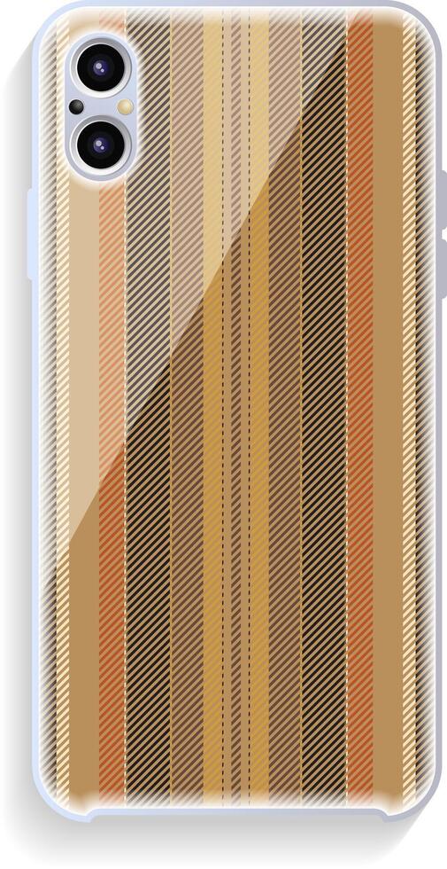 Mobile phone cover design. Template smartphone case pattern. vector