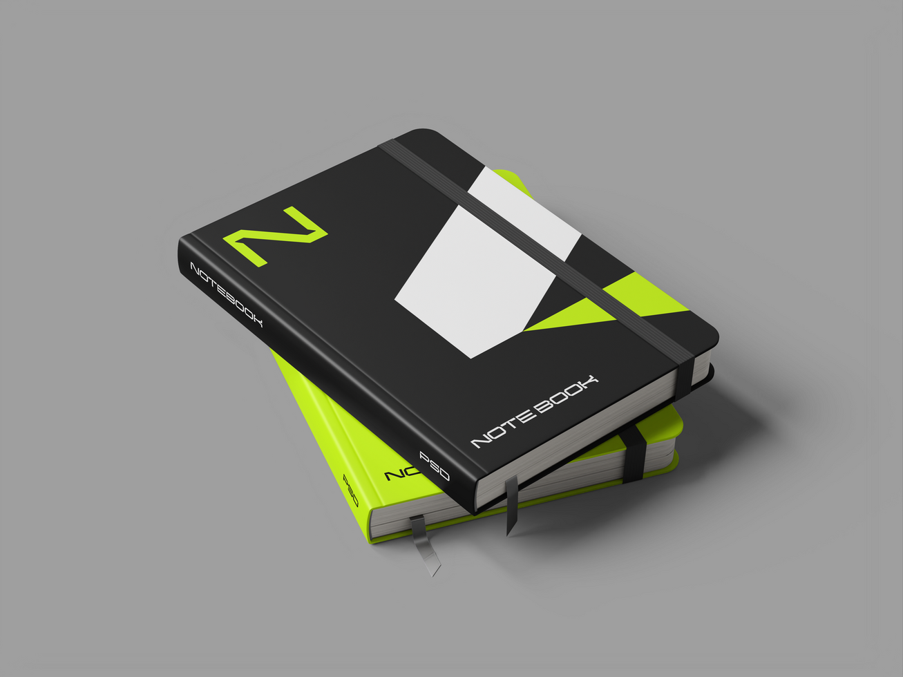 Realistic Notebook Mockup 3D Render psd