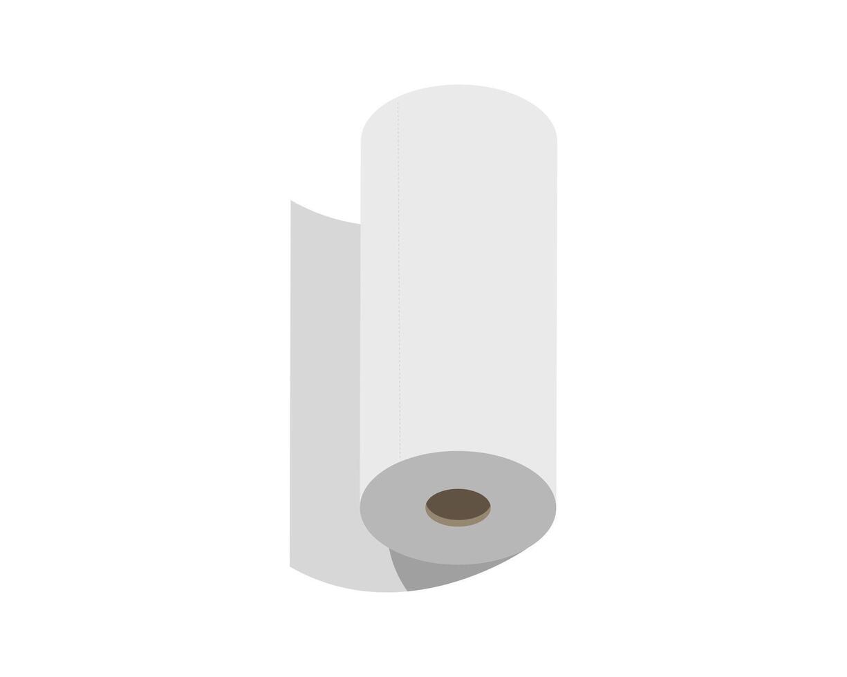 Textile roll icon. Paper tube illustration design for kitchen cleaning towel, carpet, scroll whatman, fabric. vector