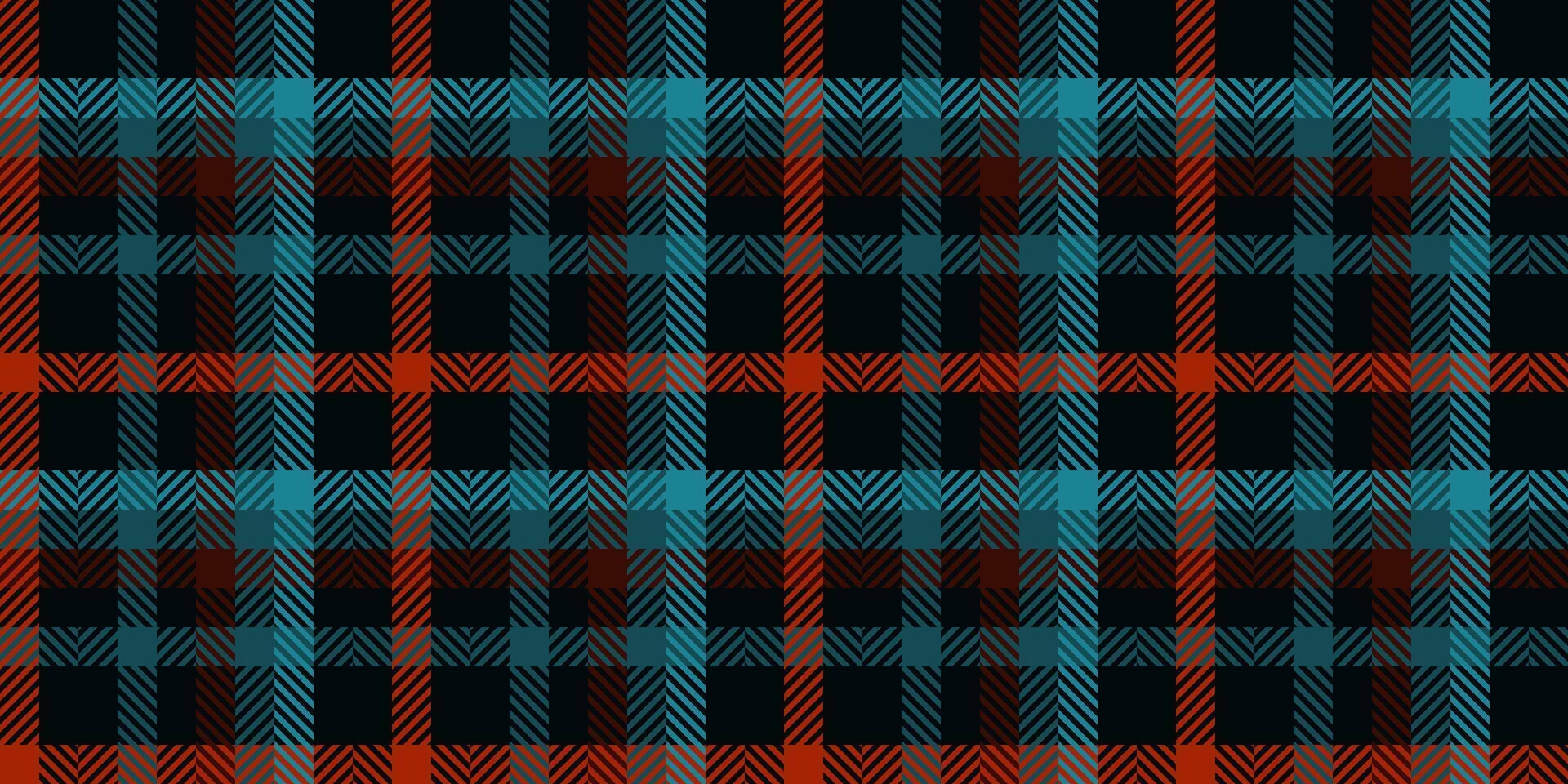 Jacket seamless background pattern, youth textile texture. Skill fabric plaid tartan check in black and cyan colors. vector