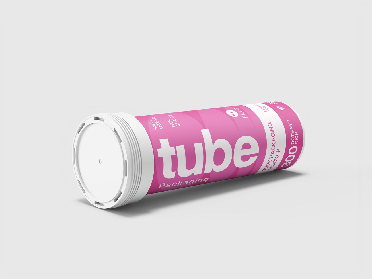 Medical Tablet Tube Mockup psd