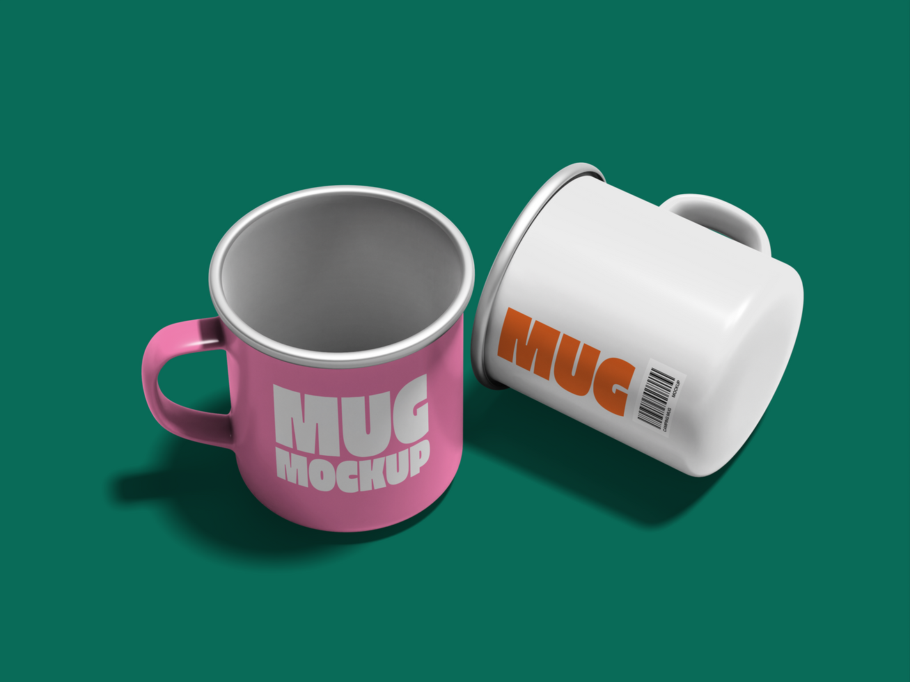Camping Mug Mockup psd