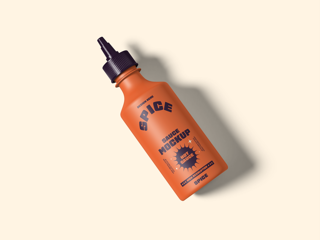 Sauce Bottle Mockup psd