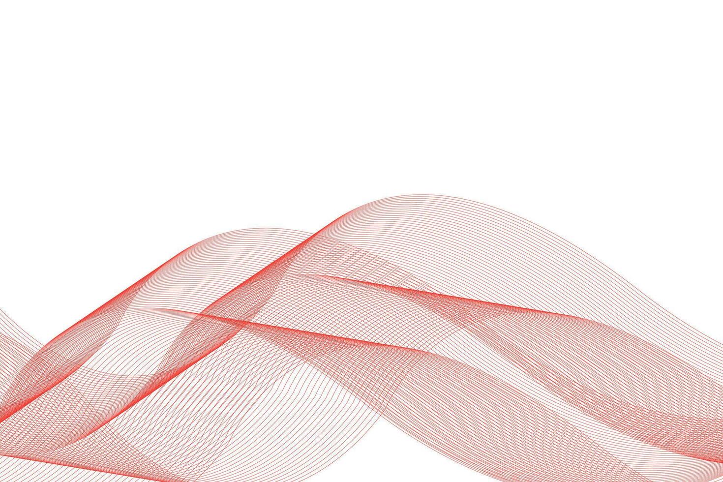 Abstract Contemporary Orange Wave Pattern with Curved Lines vector