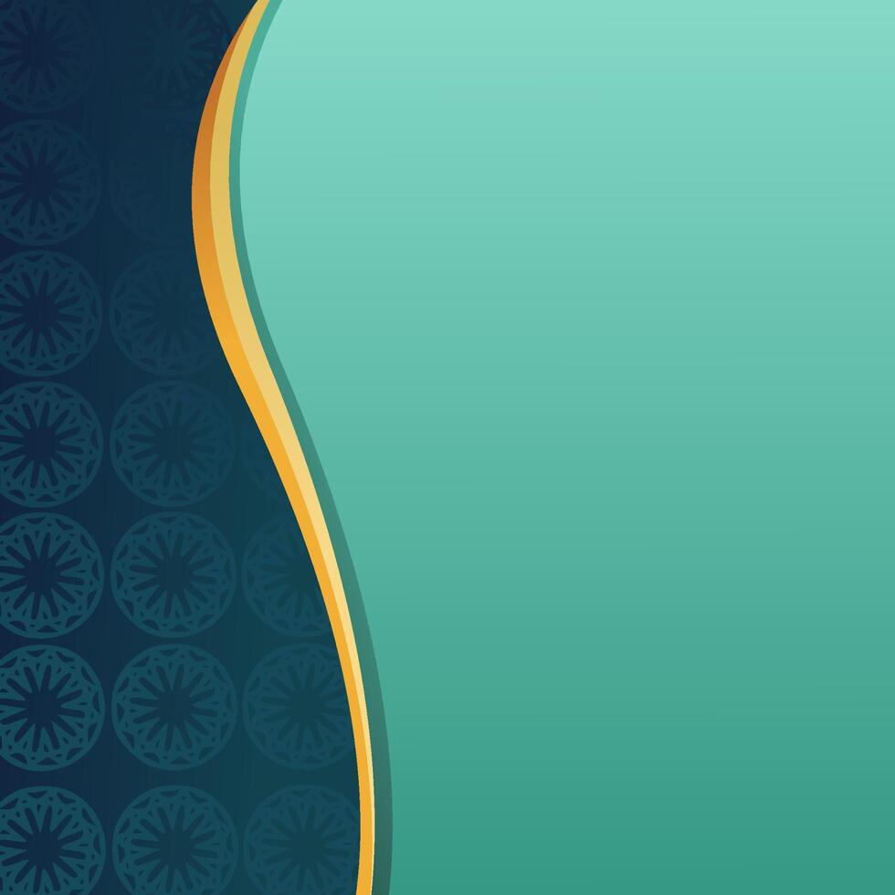 wave corner and ornaments in it vector