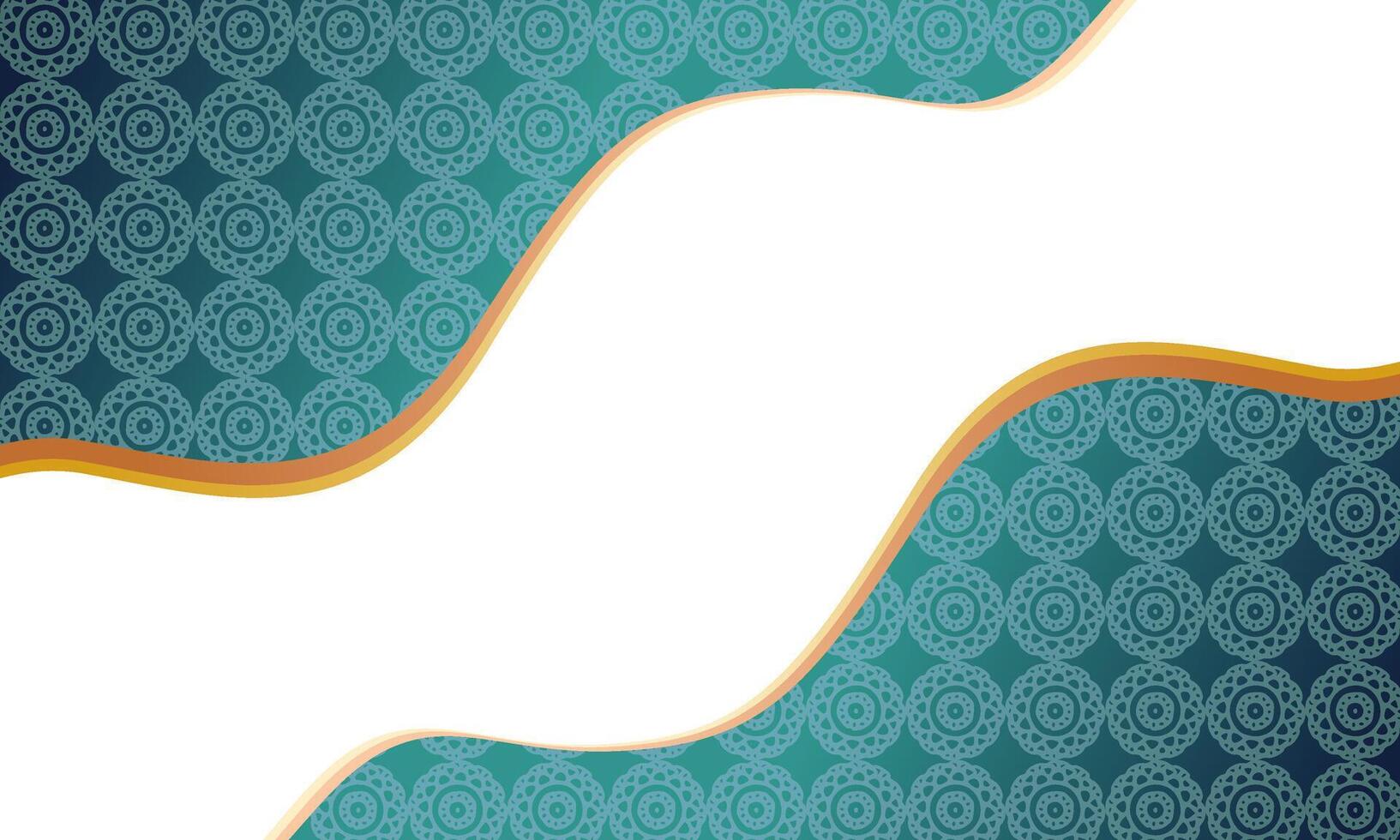 Luxurious wave background with ornaments for frame vector