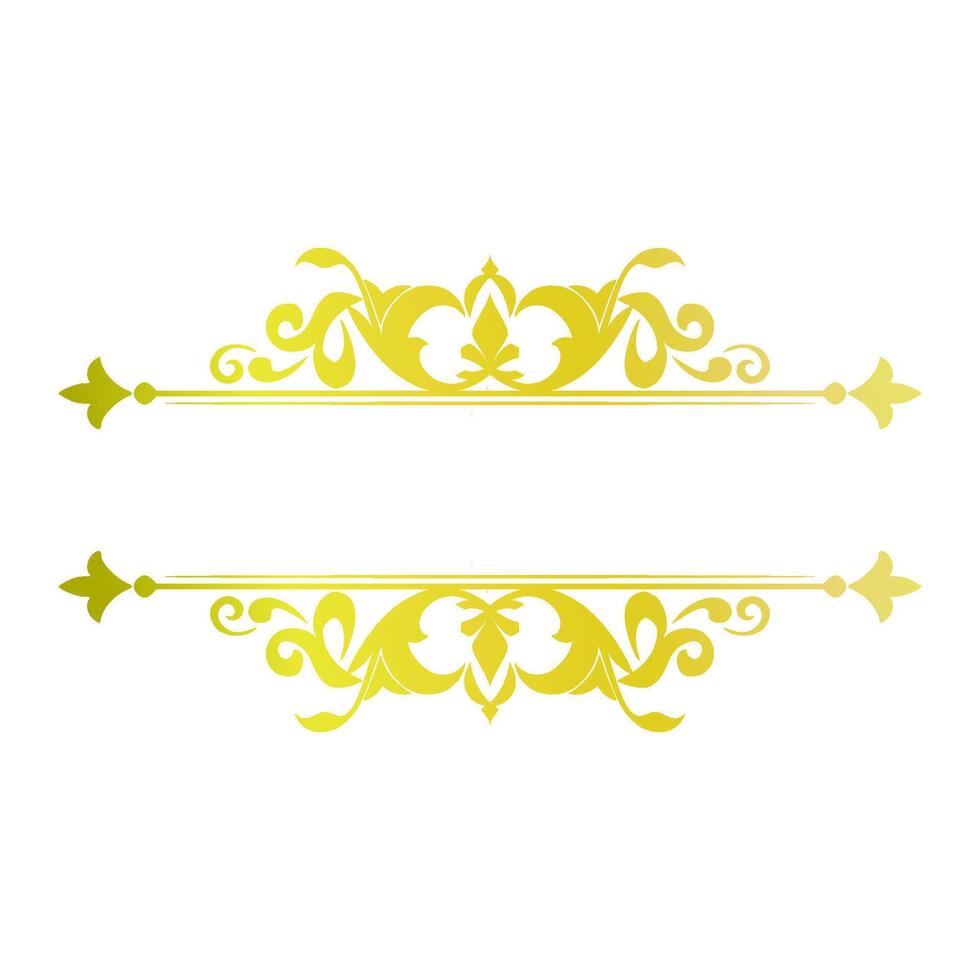 ornate frame scroll element vector