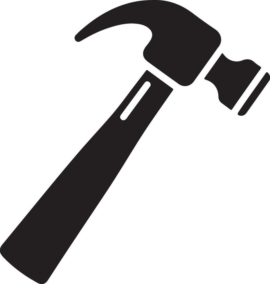 Hammer icon on white background. vector