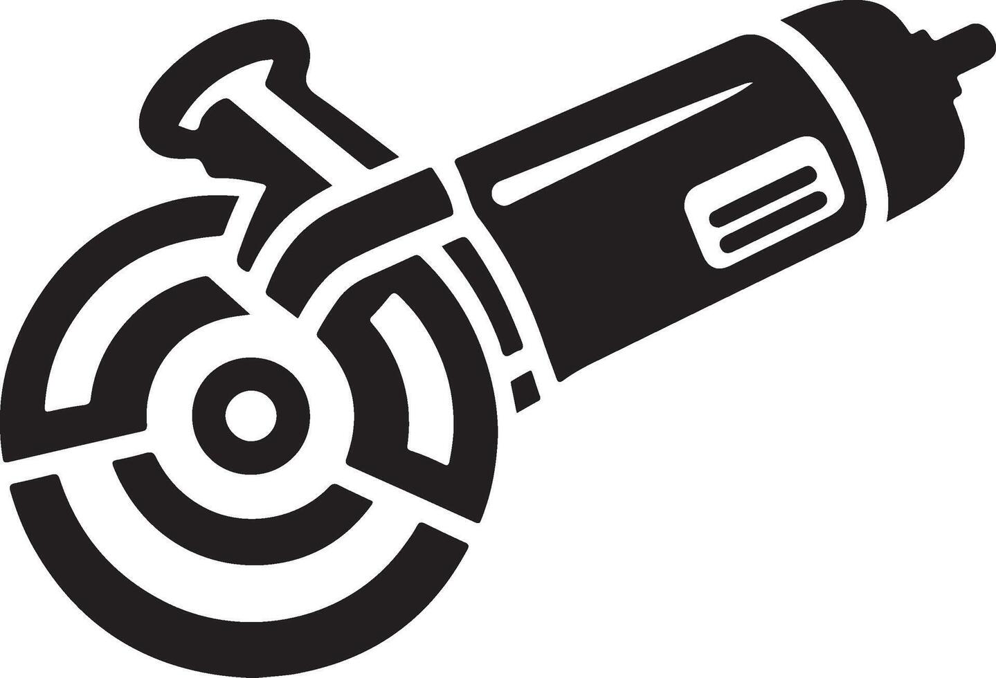 Angle grinder silhouette. vector