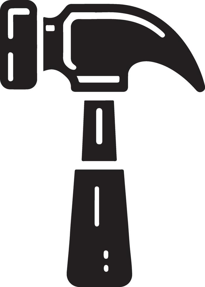 Mascot hammer icon. vector