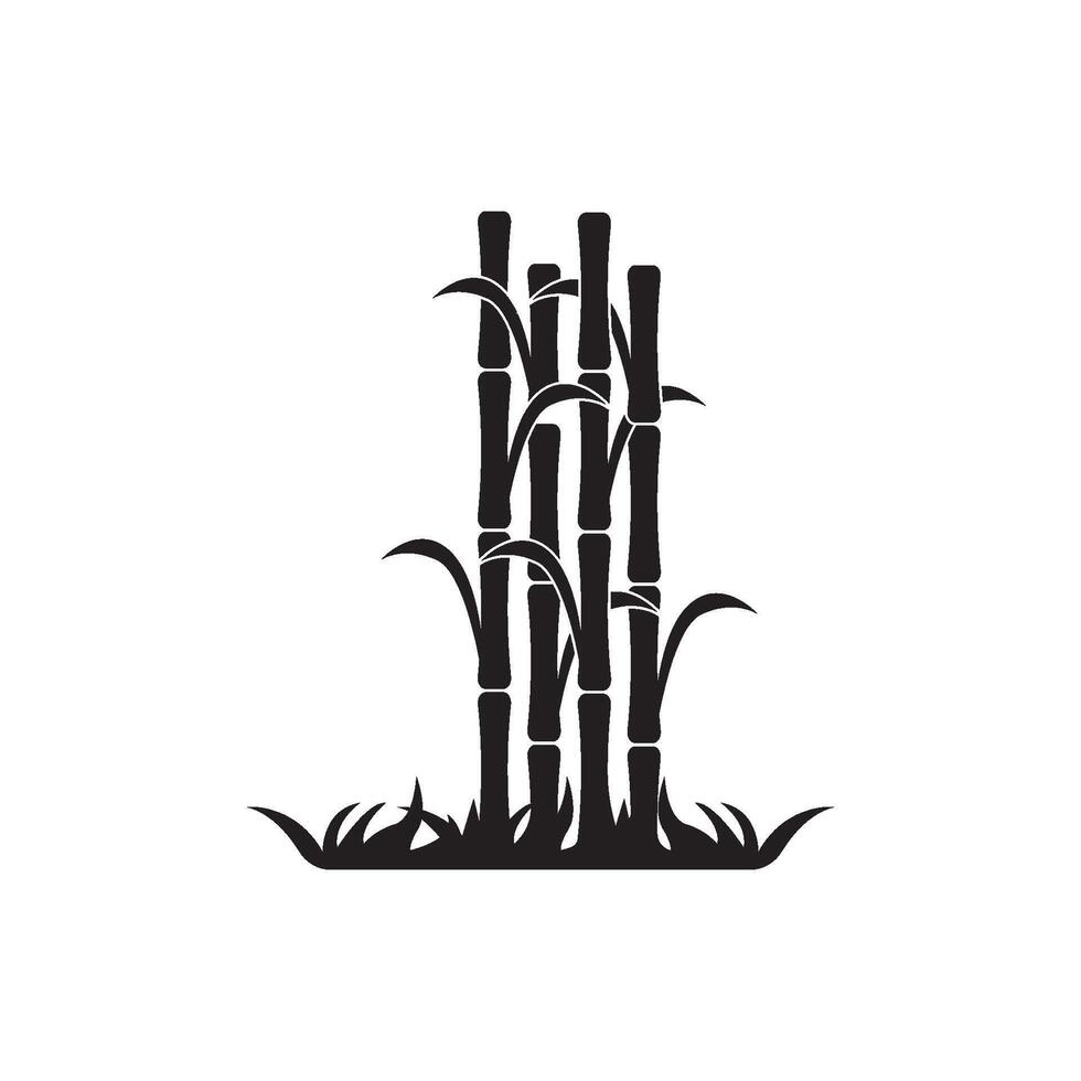 Bamboo tree icon illustration vector