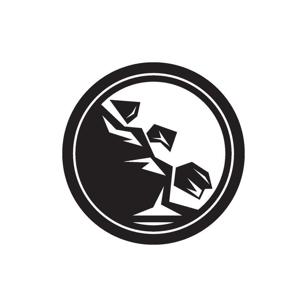 A black and white logo for a company vector