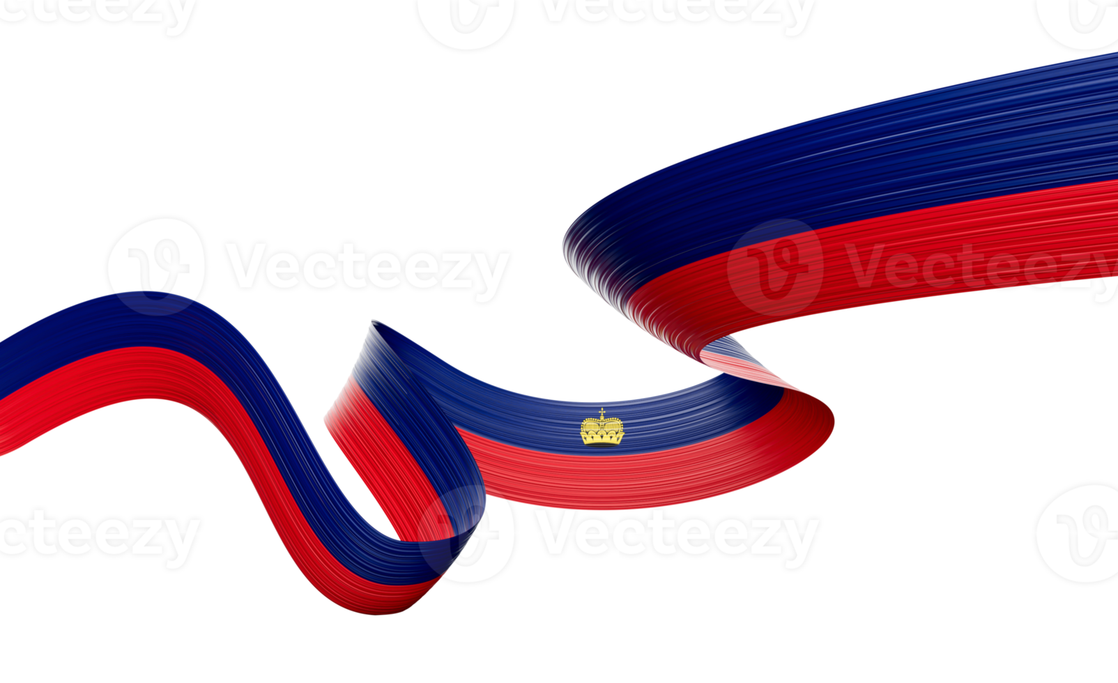 3d Flag Of Liechtenstein 3d Wavy Shiny Liechtenstein Ribbon Flag 3d Illustration png