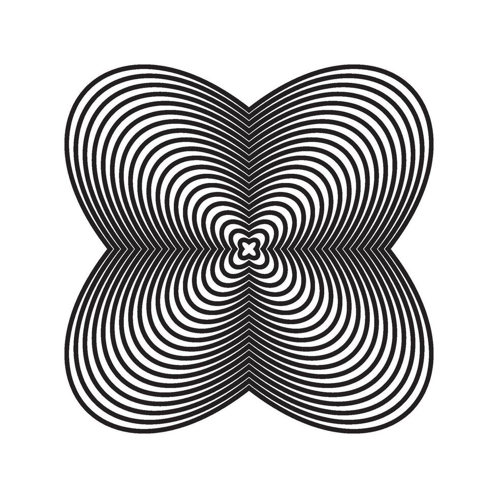 A black and white image of a flower with a spiral pattern vector