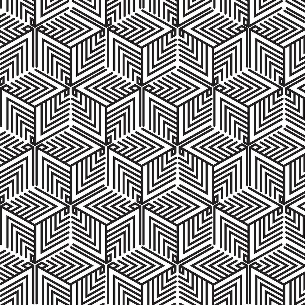 A black and white geometric pattern vector