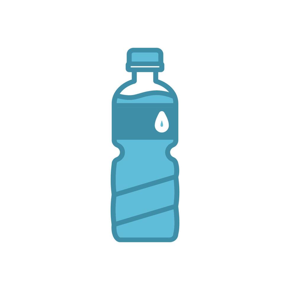 water bottle icon design template elegant style vector