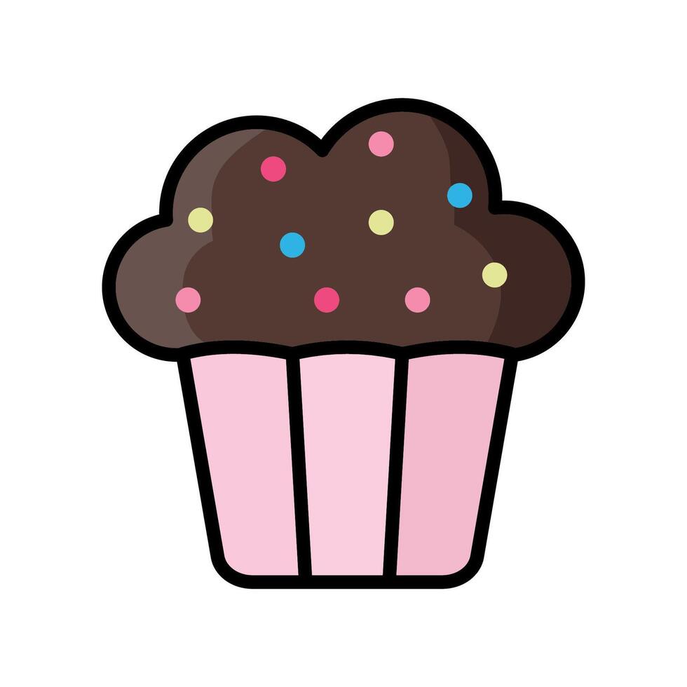 cup cake icon design template elegant style vector