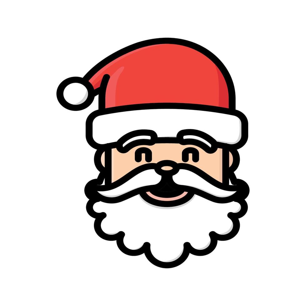 santa claus icon design template elegant style vector