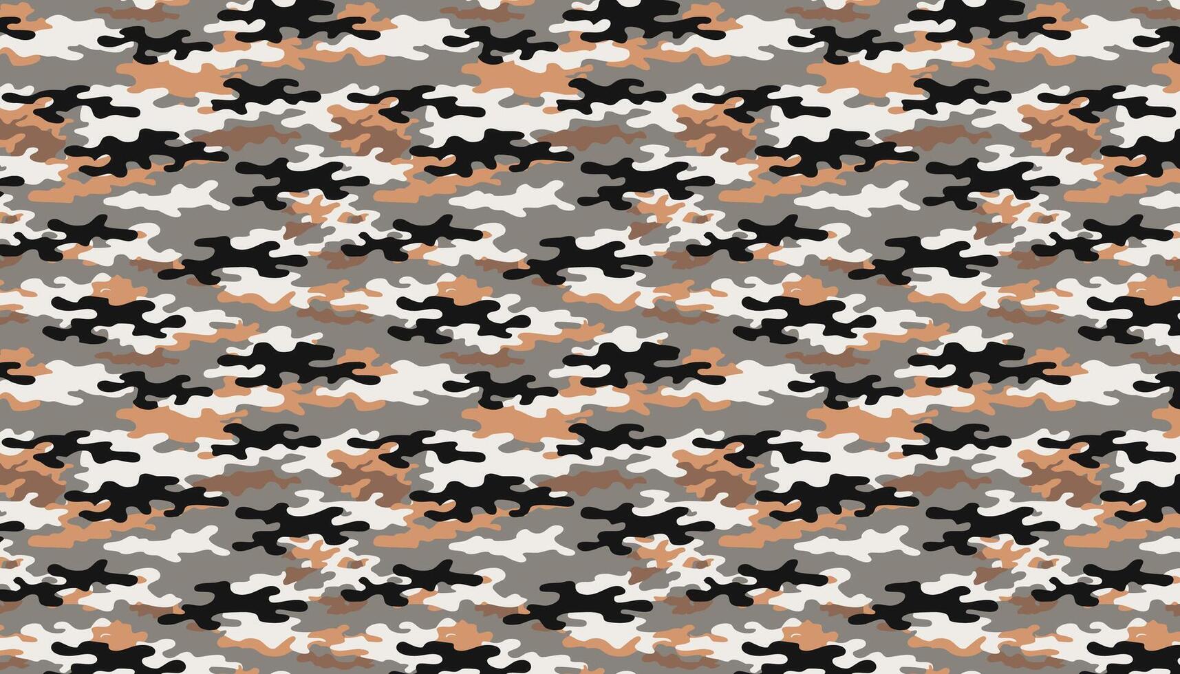 Camouflage pattern background. Classic military clothing style masking camo repeat print. vector