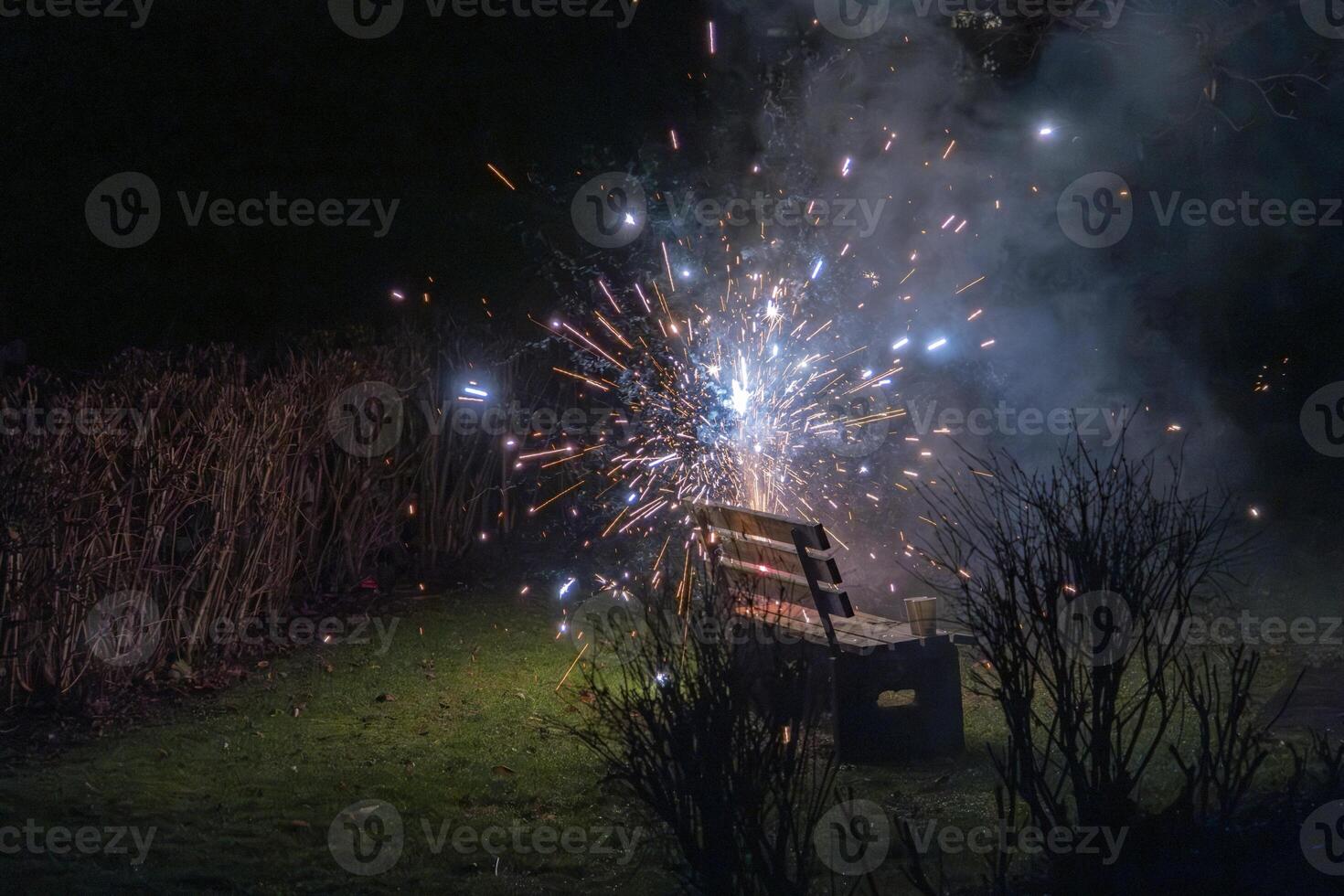 to set off fireworks on New Year's Eve in Austria photo